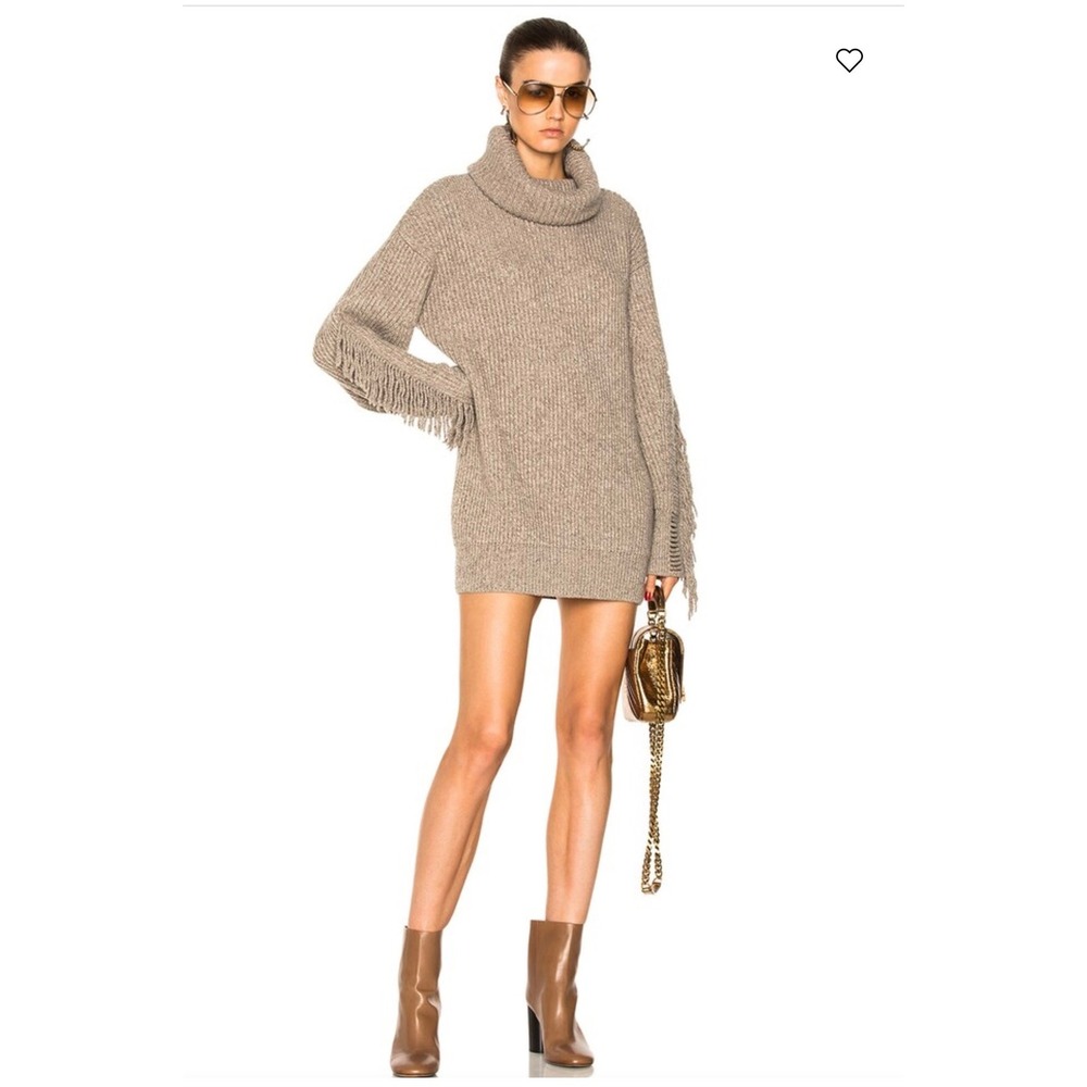 Stella McCartney‎ Turtleneck Sweater Cashmere/Wool Women Oatmeal XS/Sm (